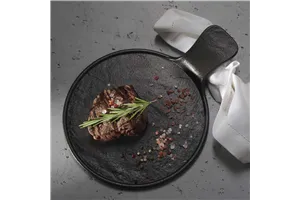 Talerz serwingowy z rączką Crust 300x220x30 mm Fine Dine 779392