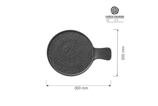 Talerz serwingowy z rączką Crust 300x220x30 mm Fine Dine 779392