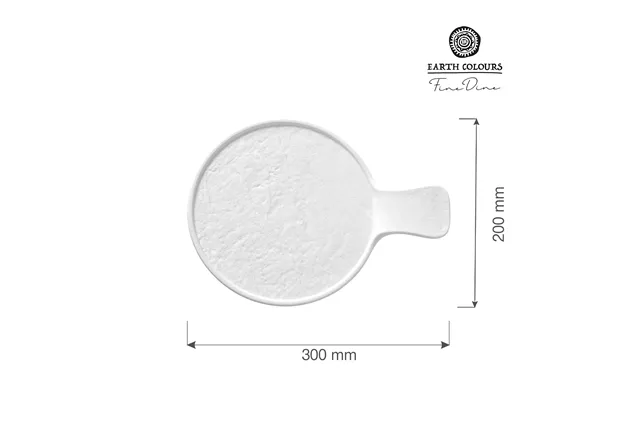 Talerz serwingowy z rączką Nordic 300x220x30 mm Fine Dine 779477