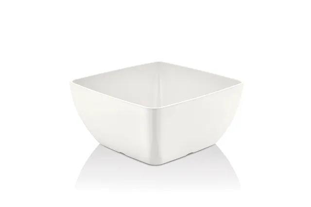 Miska kwadratowa z melaminy do ekspozytora 171578, biała, 125x125x(h)65 mm Fine Dine 779620