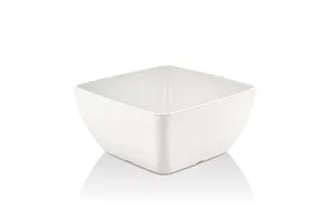 Miska kwadratowa z melaminy do ekspozytora 171554, biała, 190x190x(h)90 mm Fine Dine 779637