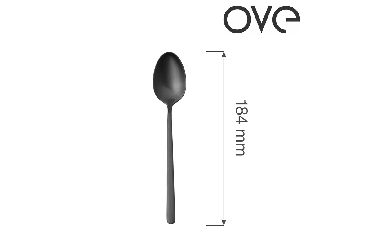 Łyżka deserowa Amarone Black, OVE, 184 mm Ove 764862