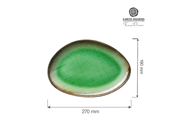 Talerz o organicznym kształcie Beryl, 270x190mm Fine Dine 769805