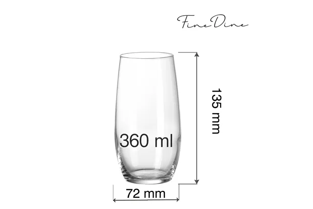 Szklanka wysoka Cantare, 360ml Fine Dine 781944
