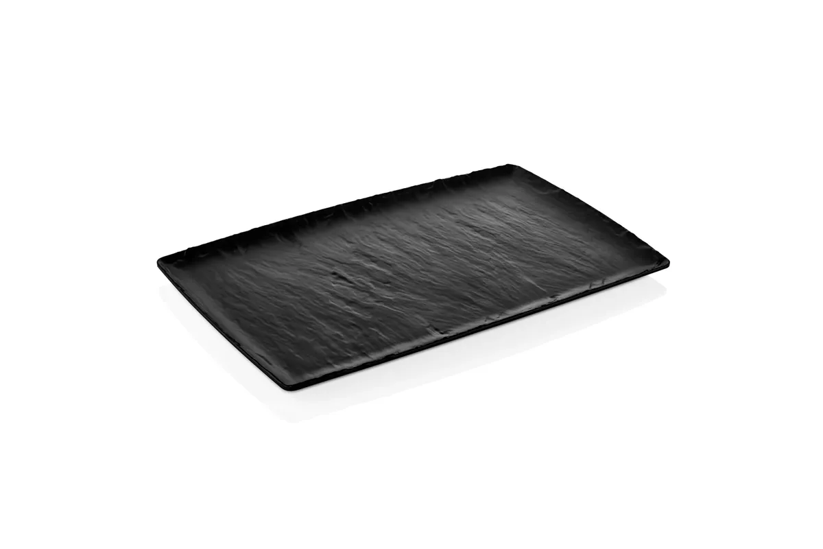 Półmisek z melaminy Rock, czarny, GN 1/2, 265x325mm Fine Dine 562369