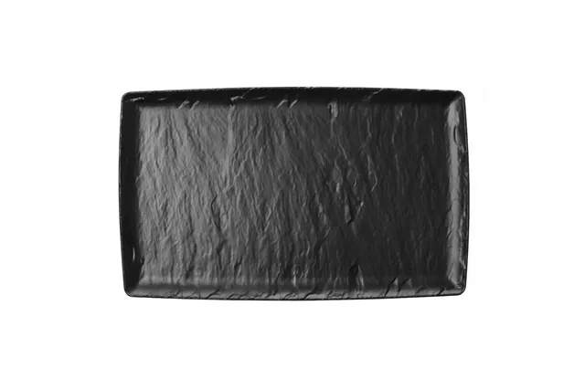 Półmisek z melaminy Rock, czarny, GN 1/2, 265x325mm Fine Dine 562369