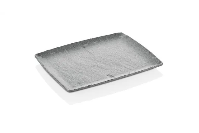 Półmisek z melaminy Rock, szary, GN 1/2, 265x325mm Fine Dine 562376