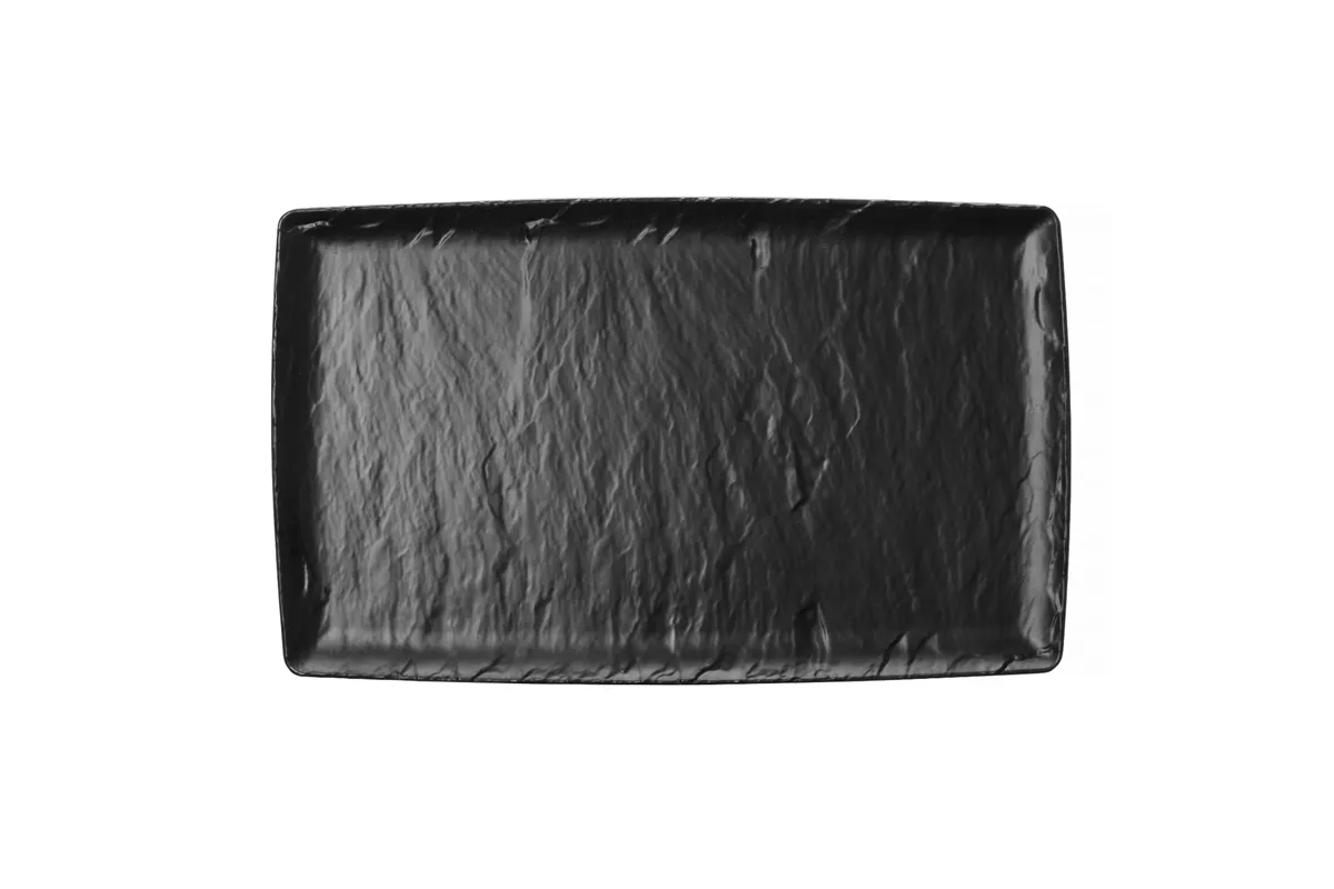 Półmisek z melaminy Rock, czarny, GN 1/1, 530x325mm Fine Dine 562383