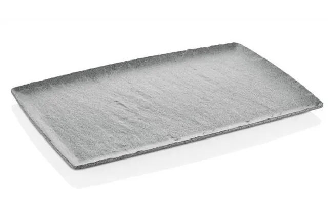 Półmisek z melaminy Rock, szary, GN 1/1, 530x325mm Fine Dine 562390