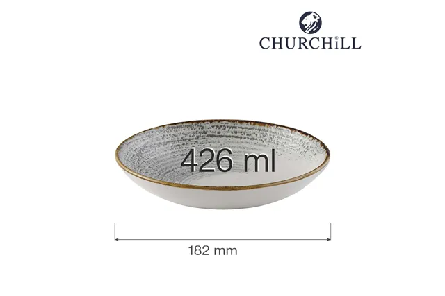 Miska coupe Homespun Accents Jasper Grey 182 mm Churchill HAJGEVB71