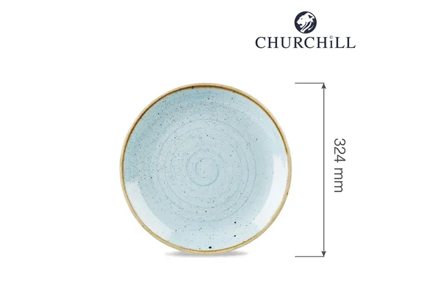 Talerz płytki Stonecast Duck Egg Blue 324 mm Churchill SDESEV121