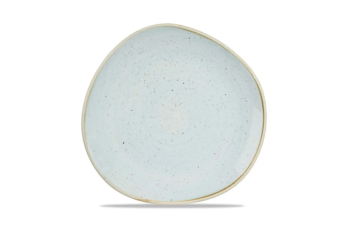 Talerz płytki o organicznym kształcie Stonecast Duck Egg Blu 210 mm Churchill SDESOG81