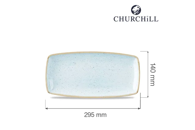 Półmisek Stonecast Duck Egg Blue 295x140 mm Churchill SDESOP111
