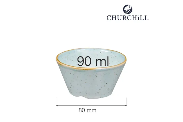 Naczynie do dipów Stonecast Duck Egg Blue 90 ml, 80 mm Churchill SDESSD31