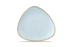 Talerz trójkątny Stonecast Duck Egg Blue 265 mm Churchill SDESTR101