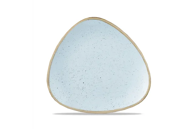 Talerz trójkątny Stonecast Duck Egg Blue 265 mm Churchill SDESTR101