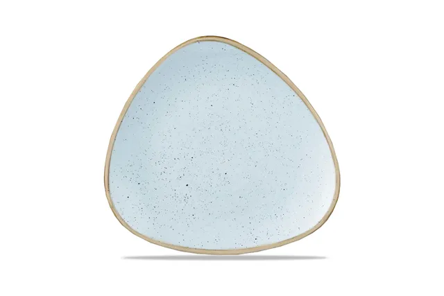Talerz trójkątny Stonecast Duck Egg Blue 311 mm Churchill SDESTR121