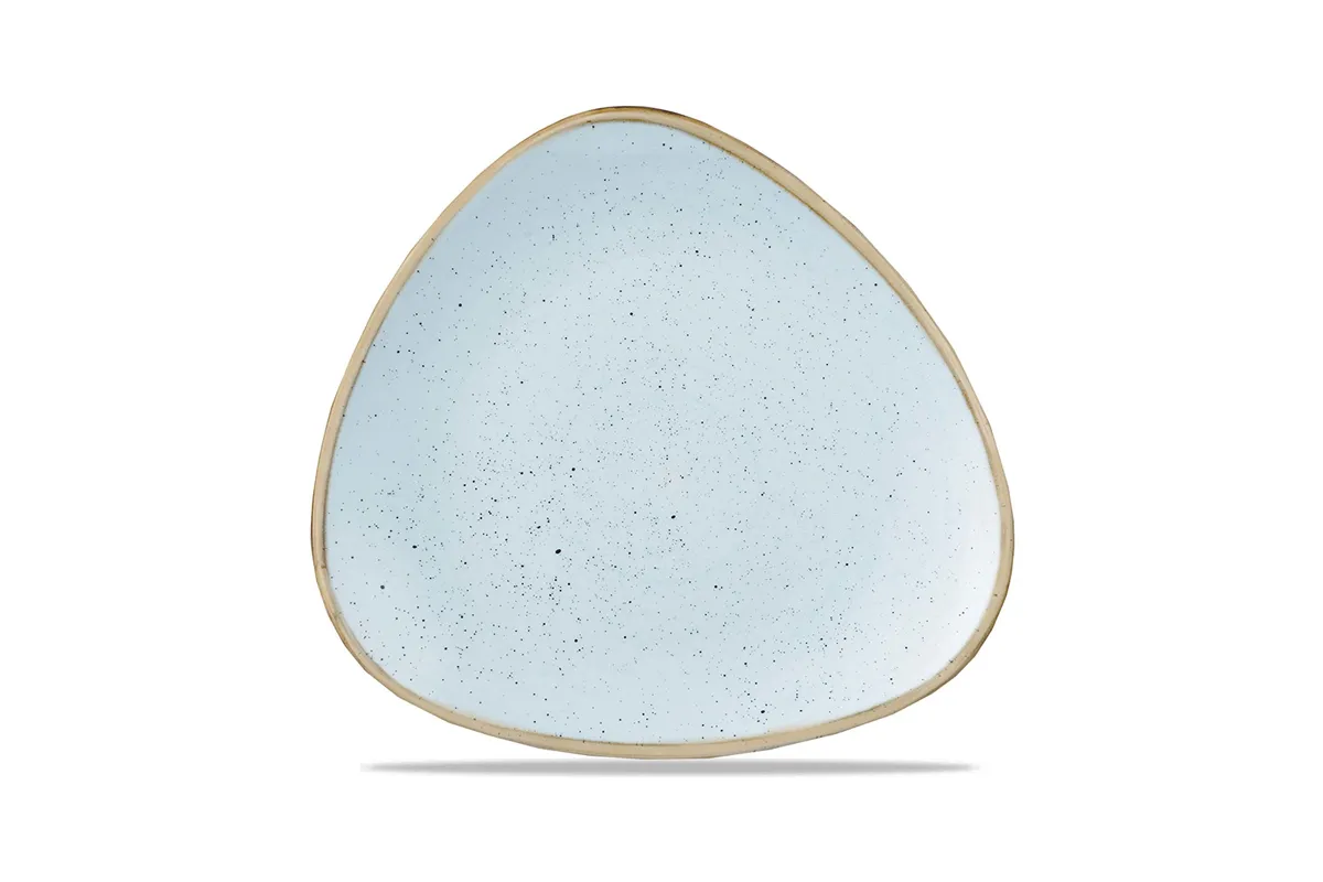 Talerz trójkątny Stonecast Duck Egg Blue 229 mm Churchill SDESTR91