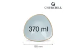 Miska trójkątna Stonecast Duck Egg Blue 370 ml Churchill SDESTRB71