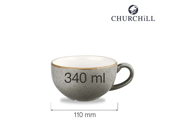 Filiżanka Stonecast Peppercorn Grey 340 ml Churchill SPGSCB281