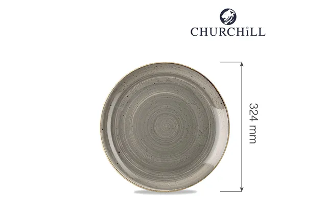 Talerz płytki Stonecast Peppercorn Grey 324 mm Churchill SPGSEV121