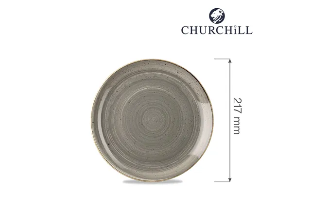 Talerz płytki Stonecast Peppercorn Grey 217 mm Churchill SPGSEVP81