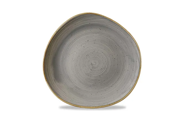 Talerz płytki o organicznym ksztalcie Stonecast Peppercorn Grey 286 mm Churchill SPGSOG111