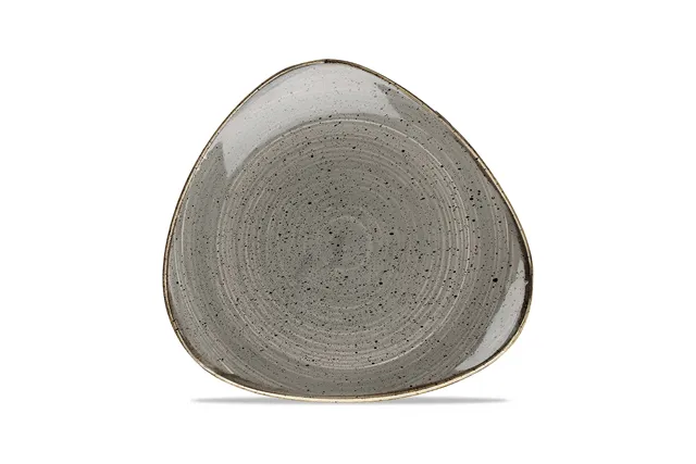 Talerz trójkątny Stonecast Peppercorn Grey 265 mm Churchill SPGSTR101
