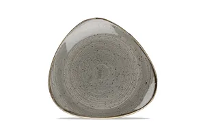 Talerz trójkątny Stonecast Peppercorn Grey 229 mm Churchill SPGSTR91
