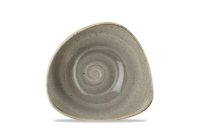 Miska trójkątna Stonecast Peppercorn Grey 370 ml Churchill SPGSTRB71