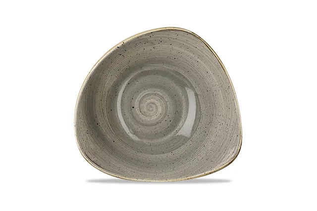 Miska trójkątna Stonecast Peppercorn Grey 600 ml Churchill SPGSTRB91