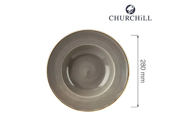 Talerz do pasty Stonecast Peppercorn Grey 280 mm Churchill SPGSVWBL1