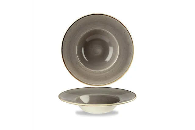 Talerz głęboki Stonecast Peppercorn Grey 240 mm Churchill SPGSVWBM1