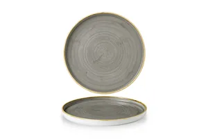 Talerz płytki z rantem Stonecast Peppercorn Grey 210 mm Churchill SPGSWP211