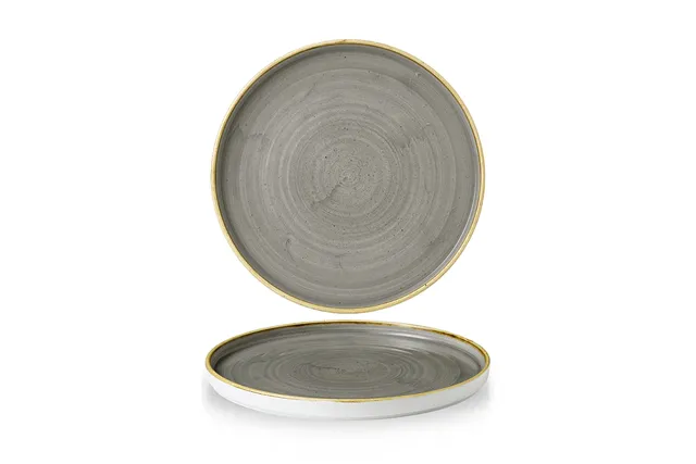 Talerz płytki z rantem Stonecast Peppercorn Grey 210 mm Churchill SPGSWP211