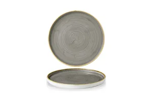 Talerz płytki z rantem Stonecast Peppercorn Grey 260 mm Churchill SPGSWP261