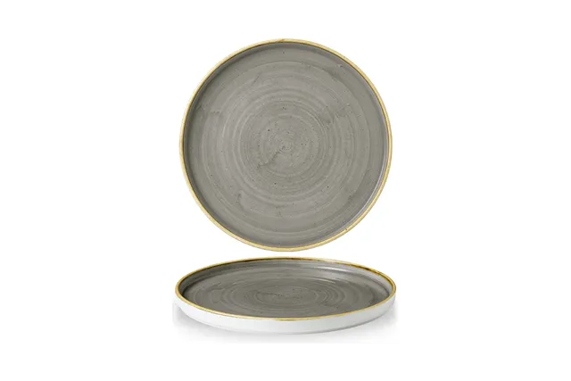 Talerz płytki z rantem Stonecast Peppercorn Grey 260 mm Churchill SPGSWP261