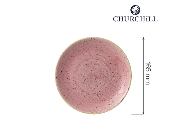 Talerz płytki Stonecast Petal Pink 165 mm Churchill SPPSEVP61