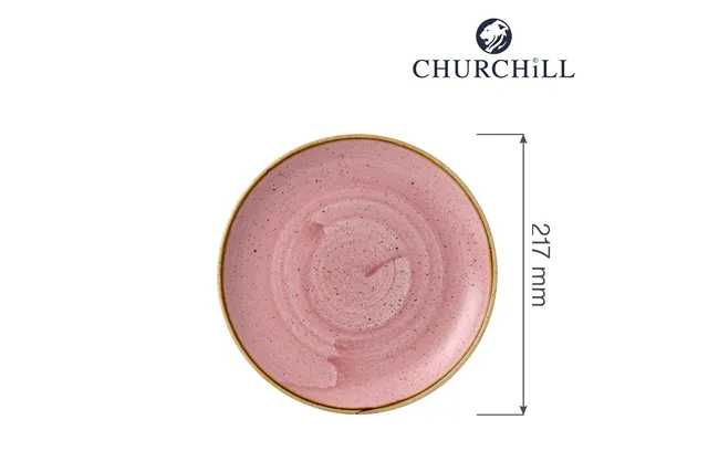 Talerz płytki Stonecast Petal Pink 217 mm Churchill SPPSEVP81