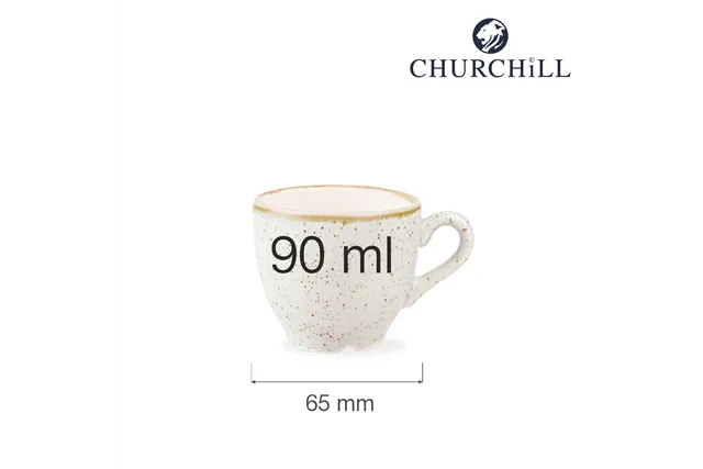 Filiżanka espresso Stonecast Barley White 90 ml Churchill SWHSCEB91