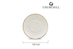 Spodek espresso Stonecast Barley White 118 mm Churchill SWHSESS1