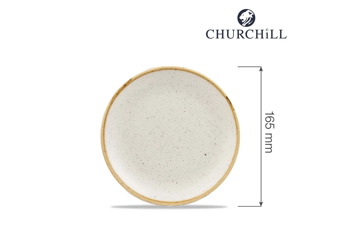 Talerz płytki Stonecast Barley White 165 mm Churchill SWHSEVP61