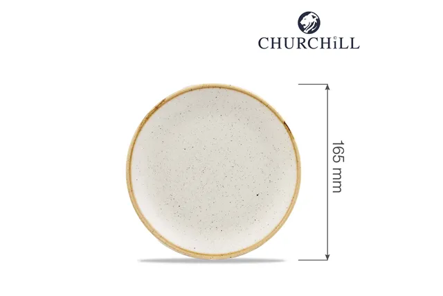 Talerz płytki Stonecast Barley White 165 mm Churchill SWHSEVP61