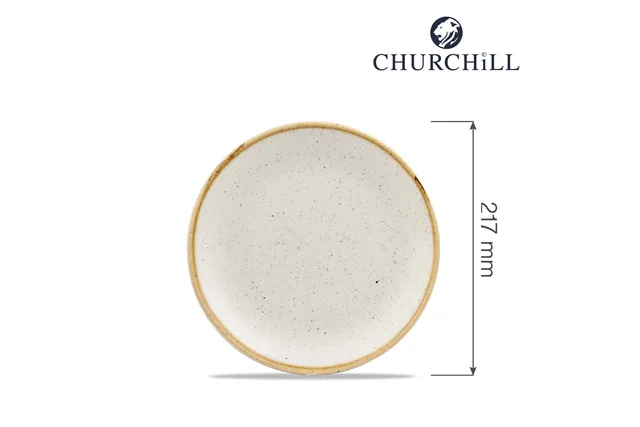 Talerz płytki Stonecast Barley White 217 mm Churchill SWHSEVP81