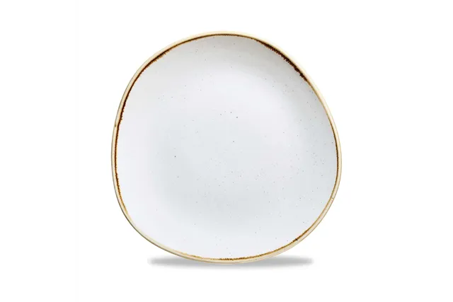 Talerz płytki o organicznym kształcie Stonecast Barley White 210 mm Churchill SWHSOG81
