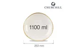 Miska o organicznym kształcie Stonecast Barley White 253 mm Churchill SWHSOGB11