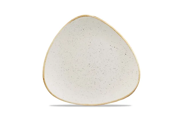 Talerz trójkątny Stonecast Barley White 265 mm Churchill SWHSTR101