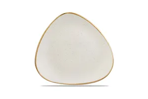 Talerz trójkątny Stonecast Barley White 311 mm Churchill SWHSTR121