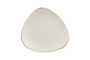 Talerz trójkątny Stonecast Barley White 229 mm Churchill SWHSTR91