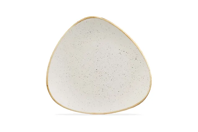 Talerz trójkątny Stonecast Barley White 229 mm Churchill SWHSTR91